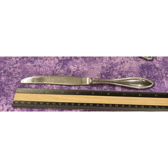 Wallace American Tradition 18/10 Stainless Dinner Knives Knife Set Of 6 Flatware - Picture 3 of 3